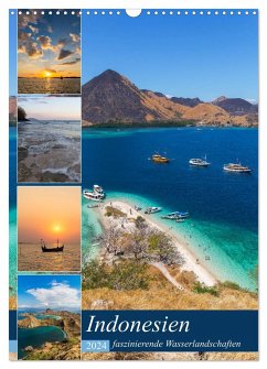 Indonesien - faszinierende Wasserlandschaften (Wandkalender 2024 DIN A3 hoch), CALVENDO Monatskalender
