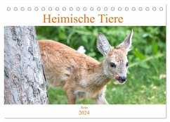 Heimische Tiere - Rehe (Tischkalender 2024 DIN A5 quer), CALVENDO Monatskalender