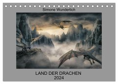 Land der Drachen (Tischkalender 2024 DIN A5 quer), CALVENDO Monatskalender - Wunderlich, Simone