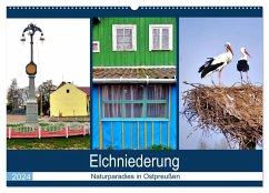Elchniederung - Naturparadies in Ostpreußen (Wandkalender 2024 DIN A2 quer), CALVENDO Monatskalender