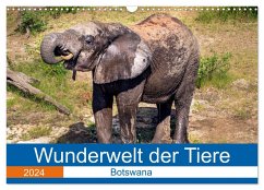 Wunderwelt der Tiere - Botswana (Wandkalender 2024 DIN A3 quer), CALVENDO Monatskalender