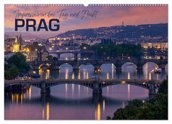 PRAG Impressionen bei Tag und Nacht (Wandkalender 2024 DIN A2 quer), CALVENDO Monatskalender - Viola, Melanie