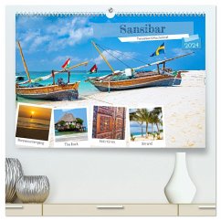 Sansibar - Tansanias Urlaubsinsel (hochwertiger Premium Wandkalender 2024 DIN A2 quer), Kunstdruck in Hochglanz - Schwarze, Nina