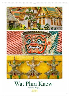Wat Phra Kaew - Tempel in Bangkok (Wandkalender 2024 DIN A2 hoch), CALVENDO Monatskalender
