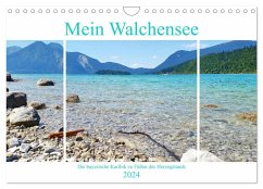 Mein Walchensee - Die bayerische Karibik zu Füßen des Herzogstands (Wandkalender 2024 DIN A4 quer), CALVENDO Monatskalender