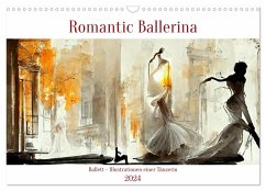Romatic Ballerina (Wandkalender 2024 DIN A3 quer), CALVENDO Monatskalender