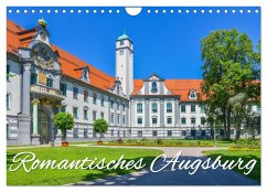Romantisches Augsburg (Wandkalender 2024 DIN A4 quer), CALVENDO Monatskalender