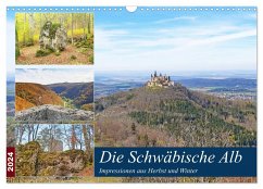 Die Schwäbische Alb - Impressionen aus Herbst und Winter (Wandkalender 2024 DIN A3 quer), CALVENDO Monatskalender - Stoll, Sascha