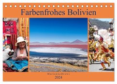 Farbenfrohes Bolivien (Tischkalender 2024 DIN A5 quer), CALVENDO Monatskalender