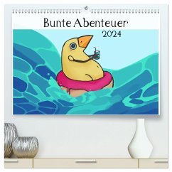 Bunte Abenteuer (hochwertiger Premium Wandkalender 2024 DIN A2 quer), Kunstdruck in Hochglanz
