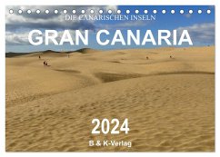 Die Canarischen Inseln - Gran Canaria (Tischkalender 2024 DIN A5 quer), CALVENDO Monatskalender