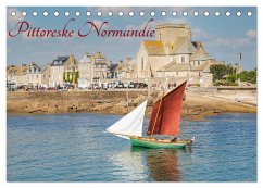 Pittoreske Normandie (Tischkalender 2024 DIN A5 quer), CALVENDO Monatskalender - Homolka, Barbara