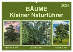 Bäume Kleiner Naturführer (Wandkalender 2024 DIN A2 quer), CALVENDO Monatskalender