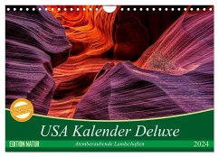 USA Kalender Deluxe (Wandkalender 2024 DIN A4 quer), CALVENDO Monatskalender