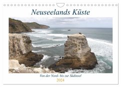 Neuseelands Küste (Wandkalender 2024 DIN A4 quer), CALVENDO Monatskalender - Fuchs, Susanne
