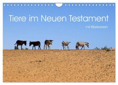 Tiere im Neuen Testament mit Bibelversen (Wandkalender 2024 DIN A4 quer), CALVENDO Monatskalender