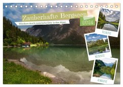 Zauberhafte Bergseen (Tischkalender 2024 DIN A5 quer), CALVENDO Monatskalender