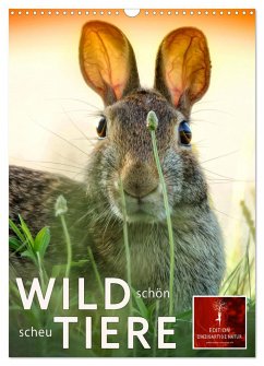 Wildtiere - schön und scheu (Wandkalender 2024 DIN A3 hoch), CALVENDO Monatskalender
