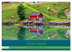Fjærland - Norwegens Bücherstadt (Wandkalender 2024 DIN A2 quer), CALVENDO Monatskalender