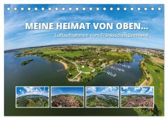 Meine Heimat von oben ... Luftaufnahmen vom Fränkischen Seenland (Tischkalender 2024 DIN A5 quer), CALVENDO Monatskalender