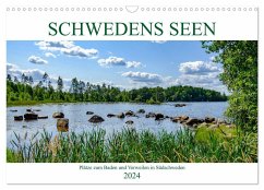 Schwedens Seen (Wandkalender 2024 DIN A3 quer), CALVENDO Monatskalender
