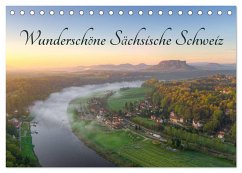 Wunderschöne Sächsische Schweiz (Tischkalender 2024 DIN A5 quer), CALVENDO Monatskalender