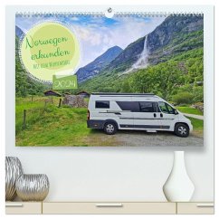 Norwegen erkunden mit dem Wohnmobil (hochwertiger Premium Wandkalender 2024 DIN A2 quer), Kunstdruck in Hochglanz