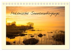 Malerische Sonnenuntergänge (Tischkalender 2024 DIN A5 quer), CALVENDO Monatskalender