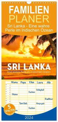 Familienplaner 2024 - Sri Lanka - Eine wahre Perle im Indischen Ozean mit 5 Spalten (Wandkalender, 21 x 45 cm) CALVENDO