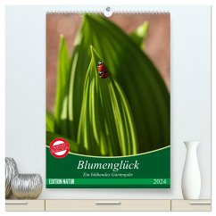 Blumenglück. Ein blühendes Gartenjahr (hochwertiger Premium Wandkalender 2024 DIN A2 hoch), Kunstdruck in Hochglanz