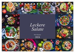 Leckere Salate (Tischkalender 2024 DIN A5 quer), CALVENDO Monatskalender