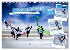 Wassersport - Spaß am Meer bei Wind und Wellen (Wandkalender 2024 DIN A3 quer), CALVENDO Monatskalender - Falke, Manuela