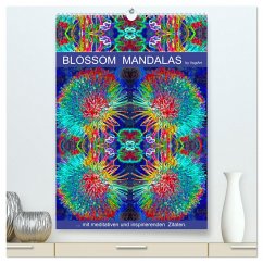 Blossom Mandalas by VogtArt (hochwertiger Premium Wandkalender 2024 DIN A2 hoch), Kunstdruck in Hochglanz