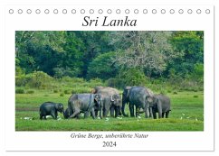 Sri Lanka, Grüne Berge - unberührte Natur (Tischkalender 2024 DIN A5 quer), CALVENDO Monatskalender