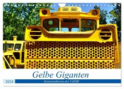 Gelbe Giganten - Kettentraktoren der UdSSR (Wandkalender 2024 DIN A4 quer), CALVENDO Monatskalender