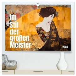 Im Stil der großen Meister (hochwertiger Premium Wandkalender 2024 DIN A2 quer), Kunstdruck in Hochglanz