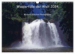 Wasserfälle der Welt 2024 (Wandkalender 2024 DIN A3 quer), CALVENDO Monatskalender