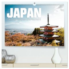 Japan - Zwischen Tempeln und Neonlicht (hochwertiger Premium Wandkalender 2024 DIN A2 quer), Kunstdruck in Hochglanz