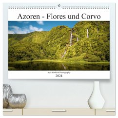 Azoren Landschaften - Flores und Corvo (hochwertiger Premium Wandkalender 2024 DIN A2 quer), Kunstdruck in Hochglanz
