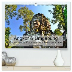 Angkor & Umgebung ¿ Eindrucksvolle Fotos aus dem Reich der Khmer (hochwertiger Premium Wandkalender 2024 DIN A2 quer), Kunstdruck in Hochglanz