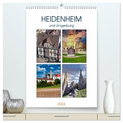 Heidenheim und Umgebung (hochwertiger Premium Wandkalender 2024 DIN A2 hoch), Kunstdruck in Hochglanz