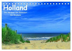Holland - Die Nordsee von Zandvoort bis Breskens (Tischkalender 2024 DIN A5 quer), CALVENDO Monatskalender