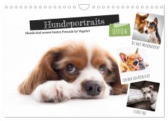 Hundeportraits, Hunde sind unsere besten Freunde by VogtArt (Wandkalender 2024 DIN A4 quer), CALVENDO Monatskalender
