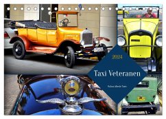 Taxi Veteranen - Kubas älteste Taxis (Tischkalender 2024 DIN A5 quer), CALVENDO Monatskalender