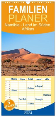 Familienplaner 2024 - Namibia - Land im Süden Afrikas mit 5 Spalten (Wandkalender, 21 x 45 cm) CALVENDO