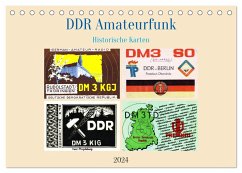 DDR Amateurfunk Historische Karten (Tischkalender 2024 DIN A5 quer), CALVENDO Monatskalender