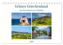 Grünes Griechenland (Tischkalender 2024 DIN A5 quer), CALVENDO Monatskalender - Di Chito, Ursula