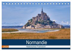Traumreisen Normandie (Tischkalender 2024 DIN A5 quer), CALVENDO Monatskalender