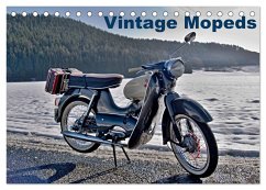 Vintage Mopeds (Tischkalender 2024 DIN A5 quer), CALVENDO Monatskalender