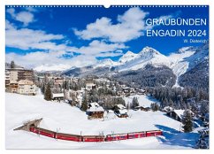 Graubünden Engadin 2024 (Wandkalender 2024 DIN A2 quer), CALVENDO Monatskalender